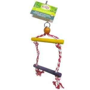 Living World Columpio De Soga Para Aves 6"x14"