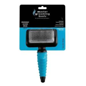 Master Grooming Cepillo Ergonomico Impermeable Para Perros Y Gatos 6"