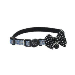 Coastal Safe Cat Collar Desmontable Diamond Black para Gatos 8"