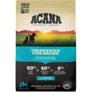 Acana Freshwater Fish Alimento de Pescados de Aguas Dulce para Perros 4.5lb/2.5Kg