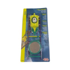 Living World Juguete Para Aves 3/1 Escalera Con Espejo Y Perico En Nido Amarillo