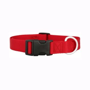 Mirage Collar Rojo Pequeño De Nylon Para Perros 10"x3/8"