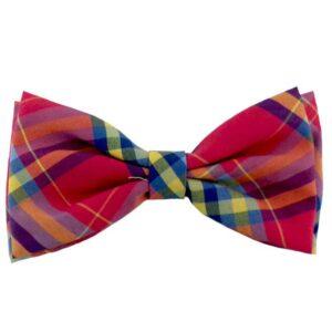 Huxley & Kent Madras Pink Corbatin para Perros 4"