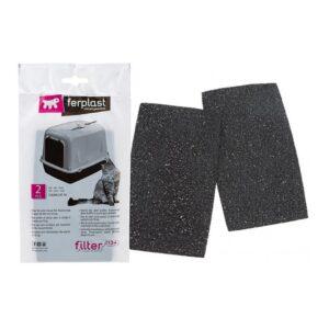Ferplast Clear Cat Filtrode Arenero para gatos 2 unids