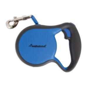 Petmate Walkabout Correa Retractil Azul para Perros Grande