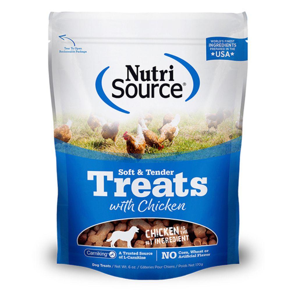 Nutrisource Soft & Tender Chicken Treats Golosinas de Pollo para Perros 6oz/170g