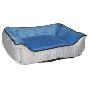 K&H Pet Product Cama Gris con Azul para Perros 20"x 16"x 4"