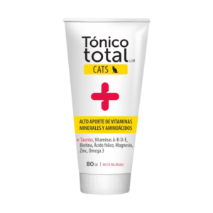 Tonico Total Cats Suplemento Multivitaminico Minerales Aminiacidos y Taurina para Gatos 80 gr