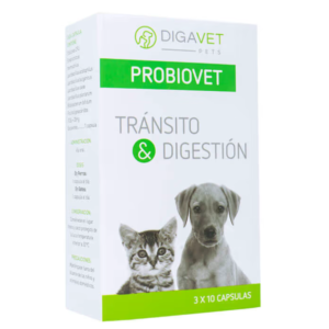 Probiovet Regulador de la Digestion y Balance de la Microbiota Intestinal para Perros y Gatos 30 tabs