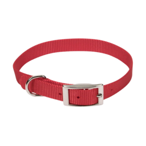 Coastal collar Rojo Single-Ply para Perros 12"