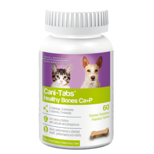 Cani-Tabs Healthy Bones Ca+P Suplemento para el crecimiento, gestación y lactación 60 tabs