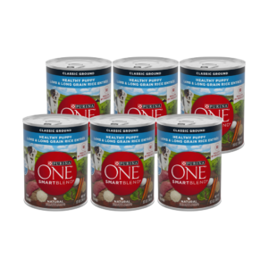 Purina One Smart Blend Puppy Lamb & Rice Formula Alimento Humedo de Cordero para cachorros 13oz (6-PACK)