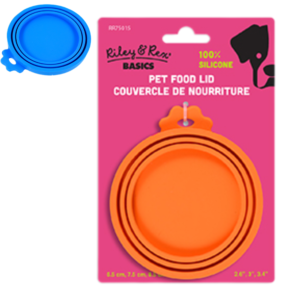 Riley & Rex Cubierta Naranja para Lata de Alimento para Mascotas 3"