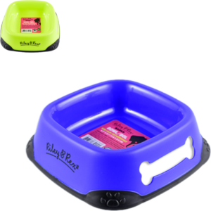 Riley & Rex Plato Cuadrado Azul para Perros 6.9" S