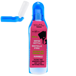Riley & Rex Bebedero Azul portátil para perros 500ml