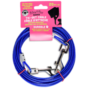 Riley & Rex Cable Azul de Amarre para Perros 20'