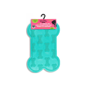 Riley & Rex Alfombra Azul Claro Forma de Hueso para Mascotas 28.5″