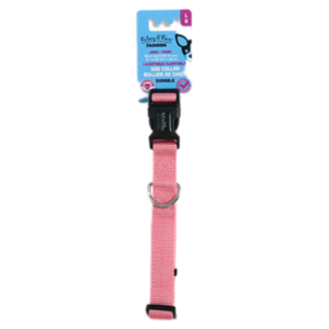 Riley & Rex Collar Nailon Rosa para Perros 18" L