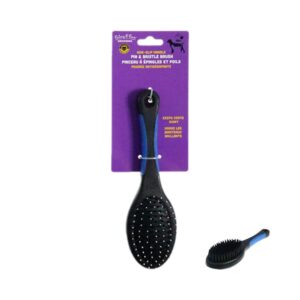 Riley & Rex Cepillo Azul Doble para mascotas 8"