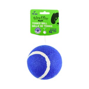 Riley & Rex Pelota de Tenis Azul para Perros 3"