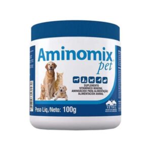 Aminomix Pet Polvo Suplemento de Uso Diario para el Crecimiento Y Desarrollo en Mascotas 100g