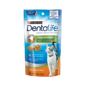 Purina DentaLife Chicken Cat Golocinas de Pollo para el Cuidado Dental en Gatos 1.8oz