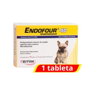 Triton Endofour 40 Antiparasitario Interno para Perros 1 Tableta