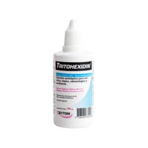 Triton Tritohexidin Solución Para Desinfeccion y Limpieza de Heridas y Otitis 50ml