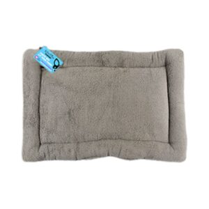 Riley & Rex Cama Plana Antideslizante Gris para Mascotas 22.8"