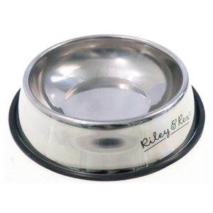 Riley & Rex Easy Clean Stainless Steel Pet Bowl Plato de Acero Inoxidable para Perros 10"