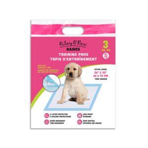 Riley & Rex Pet Training Pads Almohadilla De Entrenamiento Para Perros 26" x 30" 3 unidades