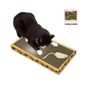 Riley & Rex Tabla Rascador con Ratoncito Tejido para Gatos