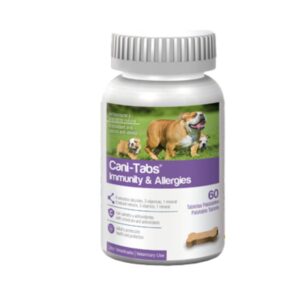 Cani-Tabs Immunity & Allergies Suplemento para Inmunidad Antialérgico y Antiestrés 60 tabs
