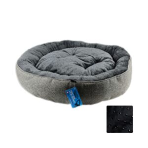 Riley & Rex Cama Redonda Antideslizante Gris Marga para Perros 20.08"