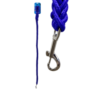Riley & Rex Correa Trenzada Azul para Perros 4'